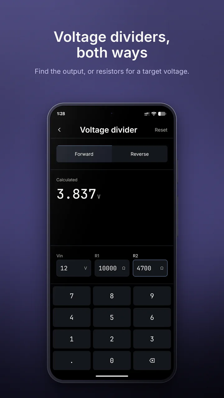 Voltage divider tool