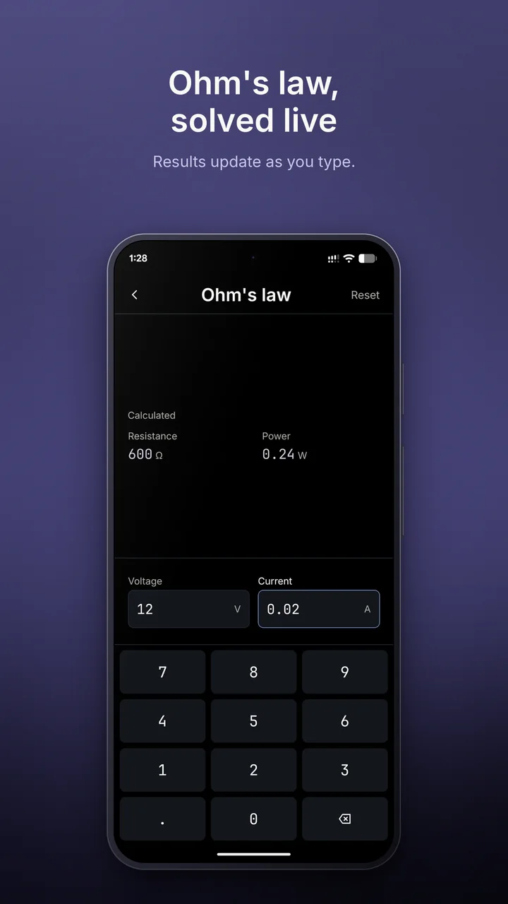 Ohm's law tool