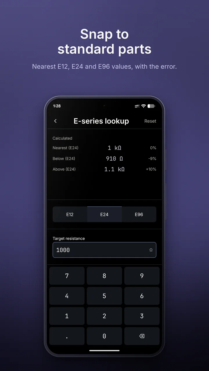 E-series lookup tool